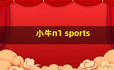 小牛n1 sports